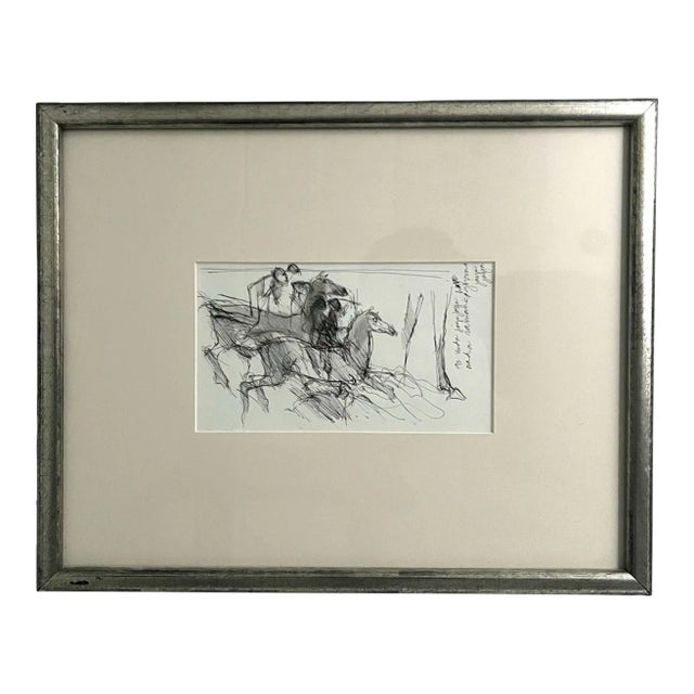 Postmodern, Craig Rubadoux (1937-), Ink Drawing, Double Sided For Sale