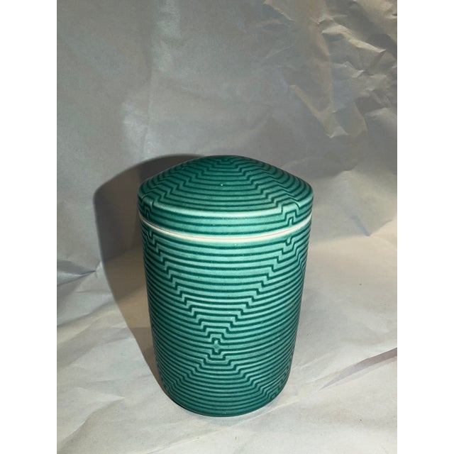 Nichibei Potters, Japanese American Contemporary Lidded Pottery Jar For Sale - Image 4 of 10