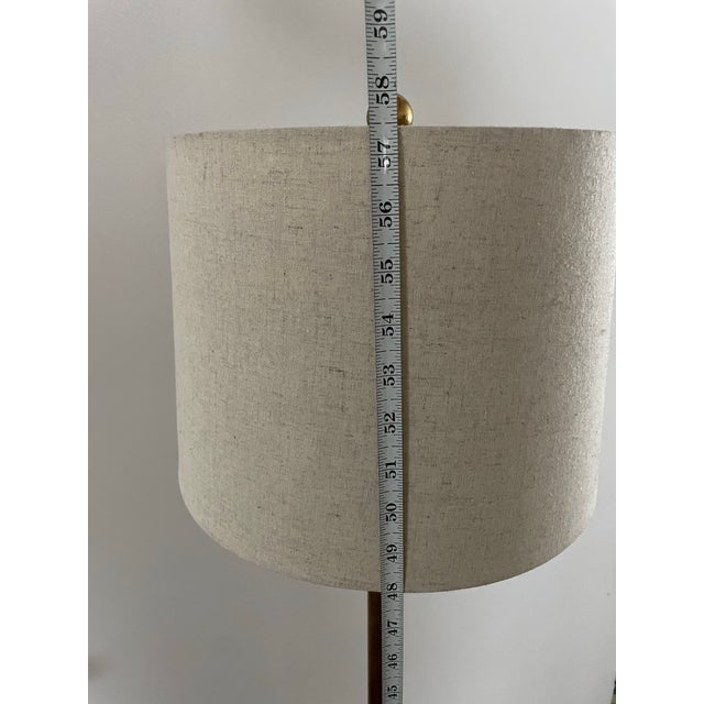 1972 Chapman Hunting Horn Form Floor Lamp With Black Base — Mid-Century Modern For Sale - Image 10 of 11