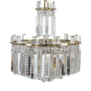 Cut Lead Crystal Chandelier For Sale
