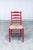 Set of Rustic Red High Ladder Back Wood & Rush Chair Set, 1930s For Sale - Image 18 of 18