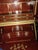 Vintage Mid-Century Spanish Chinoiserie Secretary Desk - Hand-Painted 2-Piece Cabinet For Sale - Image 9 of 17