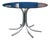 Round Dining Table in Smoked Glass and Chrome by Gastone Rinaldi For Sale