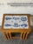 Solid Oak Nesting Tables Set of 3 With Blue and White Ceramic Tiles Mid-Century Modern 1970s For Sale - Image 4 of 10