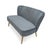 This Zentique mid-century-inspired bench features a channel-tufted wingback design with splayed wood legs tipped in black....