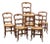 Set of 6 | Antique French Rush Ladder Back Chairs For Sale