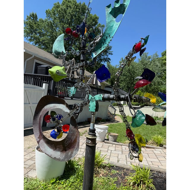 Abstract Large 2006 Andrew Carson Kinetic Sculpture For Sale - Image 3 of 8