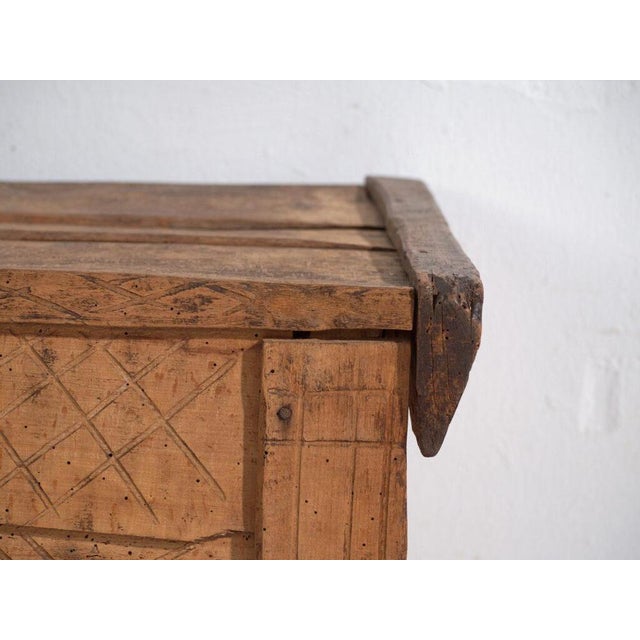 Transylvanian Carved Beech Chest For Sale - Image 10 of 13