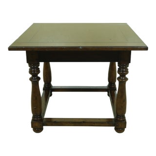 Henredon Ralph Lauren Distressed Finish Lamp Table For Sale