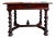 Antique English Barley Twist Writing Table Library Desk Jacobean Walnut C1880 For Sale