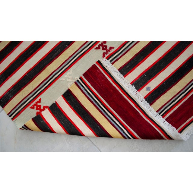 Vintage Turkish Runner Rug Kilim - Handmade Extra Long Hallway Decor , Stair Runner 2′10″ X 19′3″ For Sale - Image 12 of 16