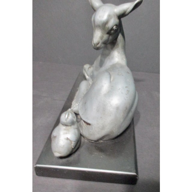 Art Deco Pewter Sculpture Circa 30s For Sale - Image 9 of 11