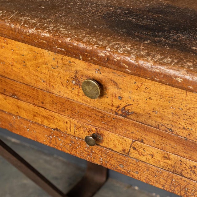 Set of 20th Century French Walnut Jewellery Makers Benches, 1920s For Sale - Image 9 of 18