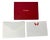 Cartier Red Chinese Dragons Card and Envelope Set in Luxury Box Desk Stationery For Sale