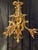 Monumental chandelier in Louis XVI style, solid bronze, gilt, unique Finely chased and gilded bronze. Extremely rare and...