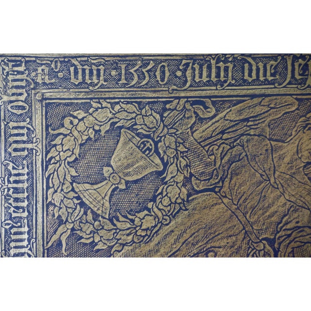 Grote Kerk Church, Breda, Netherlands: Framed Rubbing of 1550 Brass Monument For Sale - Image 9 of 12