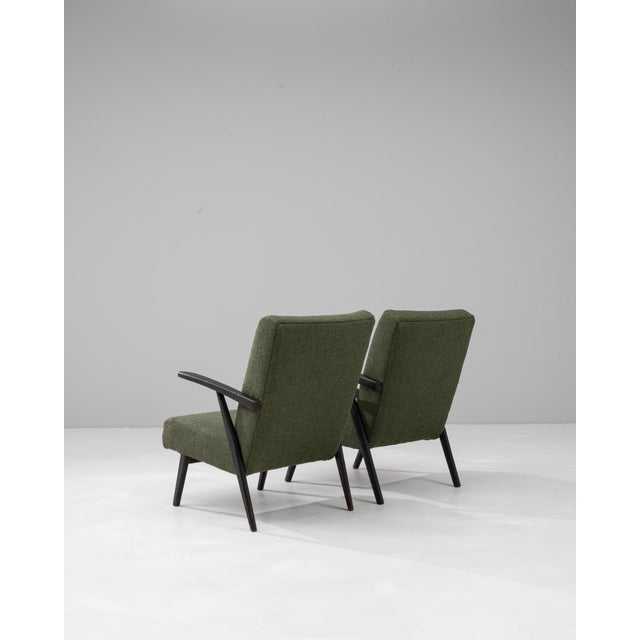 1960s 1960s Czech Upholstered Armchairs - A Pair For Sale - Image 5 of 18