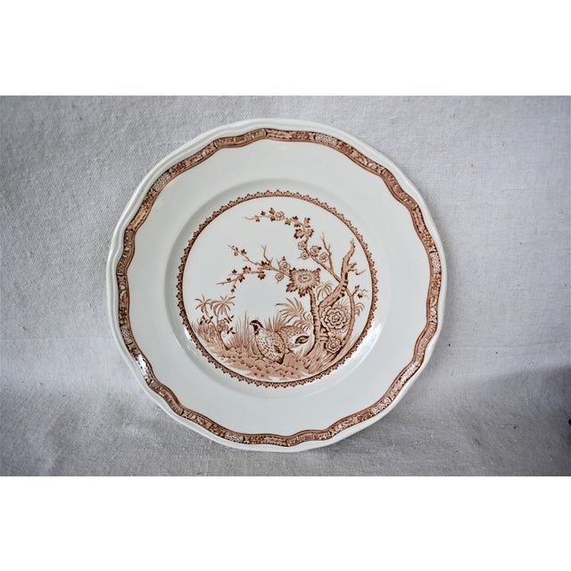 English 1930s Furnivals Quail Plate For Sale - Image 3 of 8