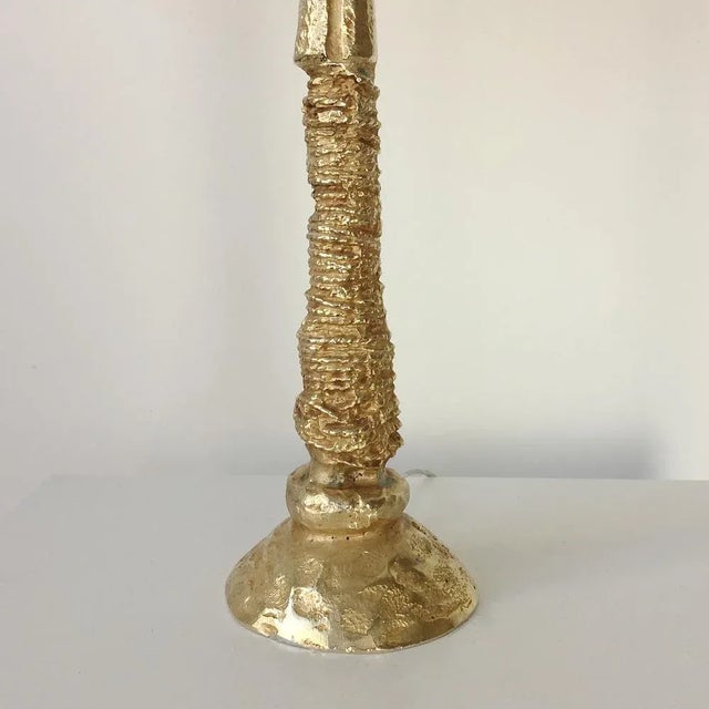Gold Bronze Table Lamp by Pierre Casenove for Fondica, France, 1990 For Sale - Image 8 of 13