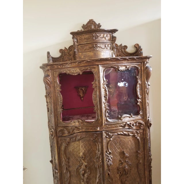 Early 19th Century Venetian Rococo Curiosity Cabinet For Sale In San Antonio - Image 6 of 12
