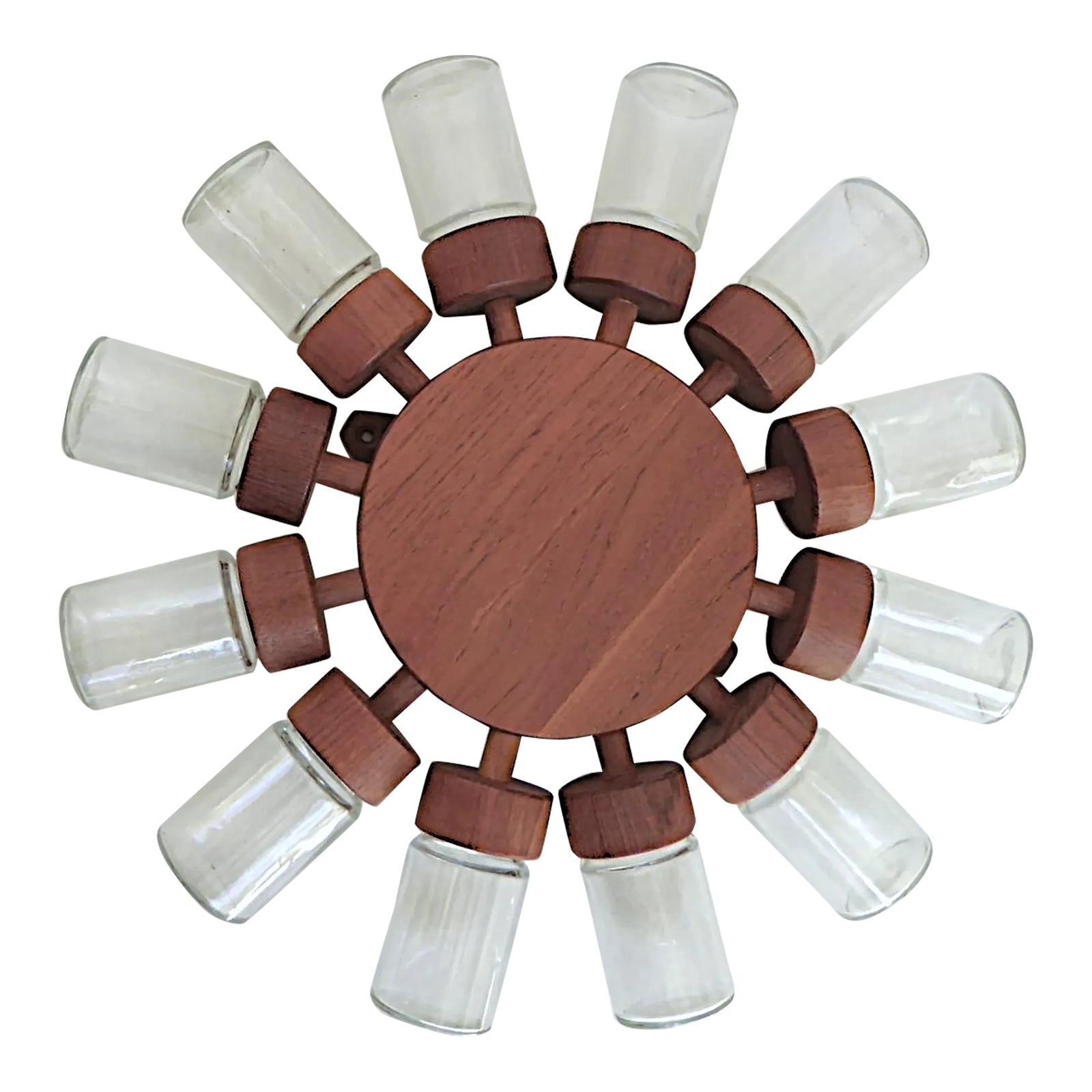 1960 Scandinavian Teak Mid Century Modern Rotating Spice Rack by ...