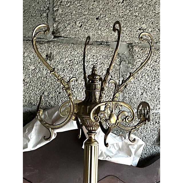 Vintage Brass Coat Rack, 1970s For Sale - Image 4 of 8
