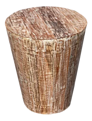 Rustic Reclaimed Cone Shaped Side Table