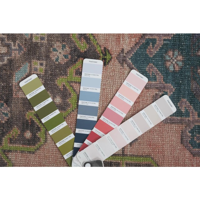 1960s Mid 20th Century Sky Blue Neutral Anatolian Stair Runner 2'11'' X 16'2'' For Sale - Image 11 of 13