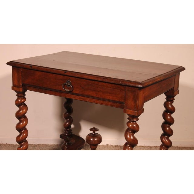 Louis XIII Side Table in Walnut, 17th Century For Sale - Image 10 of 13