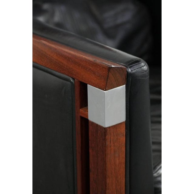 Art Deco Chair in Black Cowhide and Wood by Schuitema For Sale - Image 15 of 16