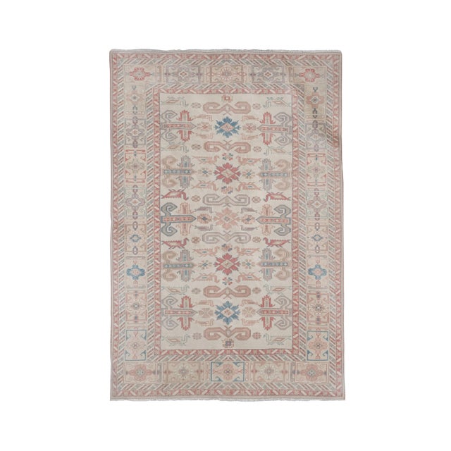 Vintage Pastel Turkish Kars Rug For Sale - Image 13 of 13