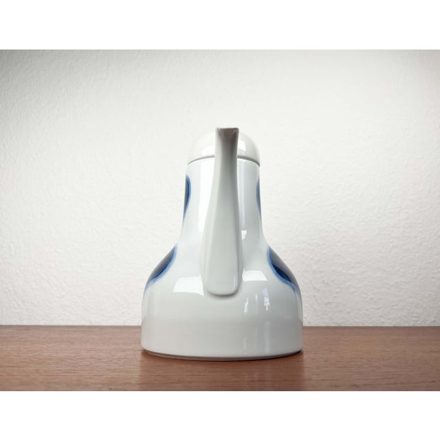 Vintage German Blue and White Ceramic Tea or Coffee Pot Model 677/3 from Fürstenberg, 1970s For Sale - Image 3 of 18
