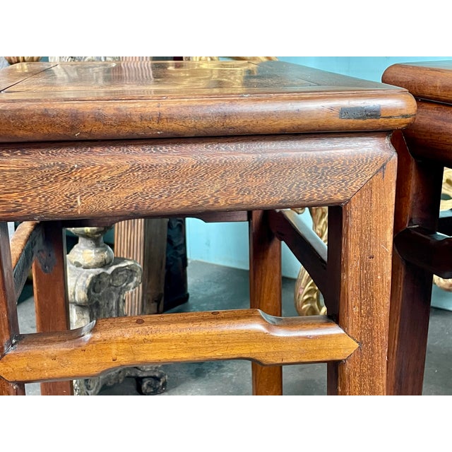 Antique Chinese Tables Hand Carved Hardwood Side Tables a Pair Chairish