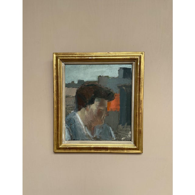 Sigrid Aminoff Oxenstierna, Figure in Profile, 1974, Oil on Panel, Framed For Sale - Image 9 of 18