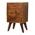 Modern Rustic Mixed Chestnut 4-Drawer Bedside Chest For Sale - Image 3 of 8