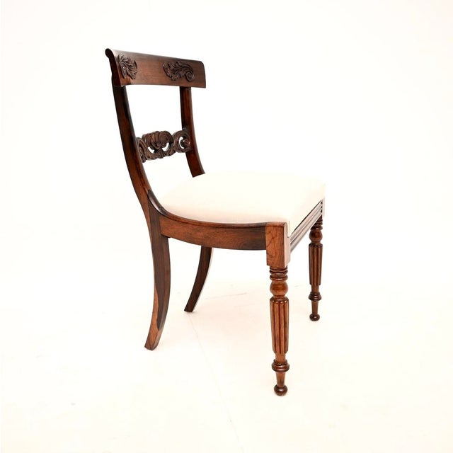 Brown Antique Regency Dining Chairs, 1820s, Set of 4 For Sale - Image 8 of 13