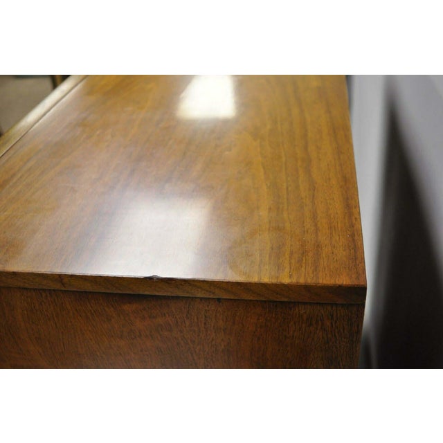 1960s Mid Century Modern United Furniture Diamond Front Walnut Tall Dresser Chairish