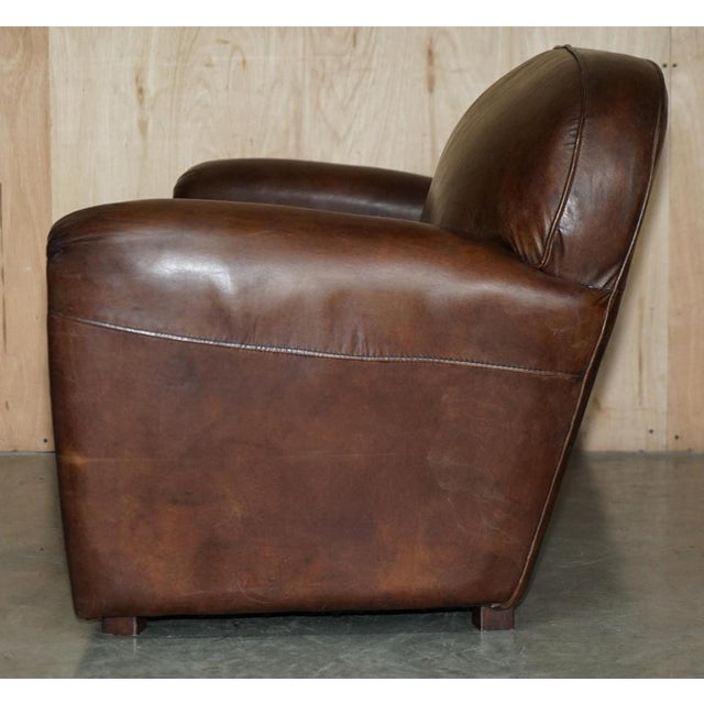 Vintage Chesterfield Sofa in Brown Leather from Halo For Sale - Image 16 of 17