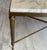 Vintage Coffee Table in White and Grey Marble with Gilt Brass Metal Frame, 1960s For Sale - Image 3 of 18
