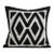 Black and White Geometric Pillow -19 Inches For Sale