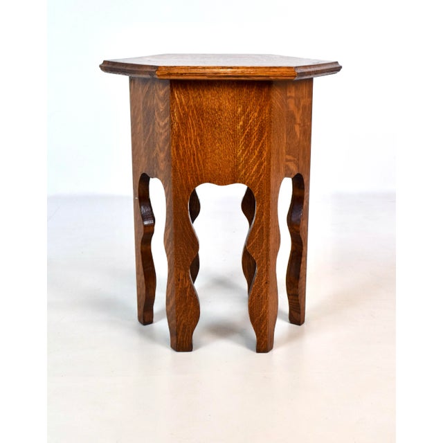 Antique Boho Arts & Crafts Side Tables /Stools/ Stands For Sale In Philadelphia - Image 6 of 6