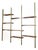 George Nelson Mid-Century Modern Tension Pole Omni Wall Shelving Unit Emerald Gold For Sale