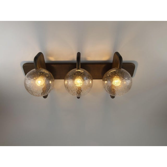 Vintage Three-Glass Globe Wall Light from Kaiser Leuchten, 1960s For Sale - Image 17 of 18
