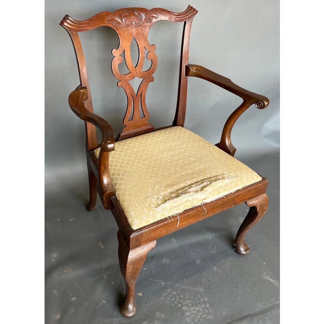 Fine 18th Century Georgian Mahogany Armchair For Sale - Image 4 of 14