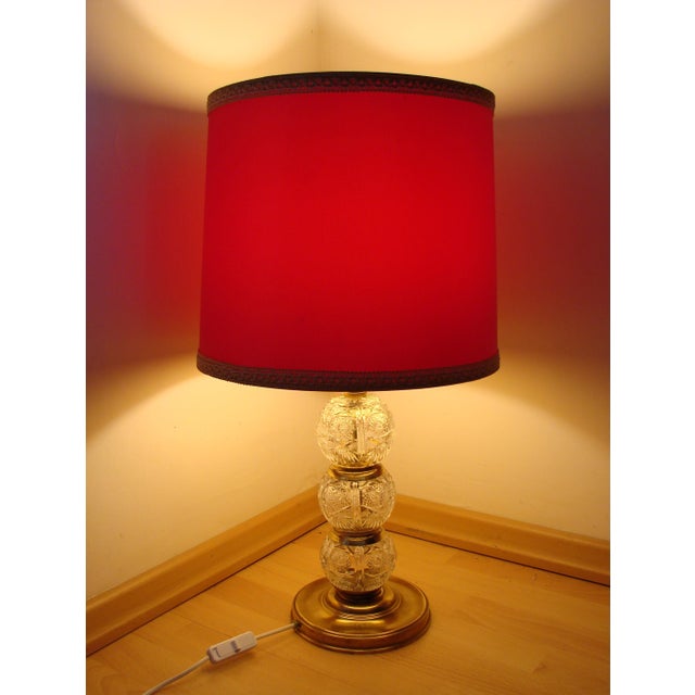 1970s Vintage Crystal Lamp, 1970s For Sale - Image 5 of 12