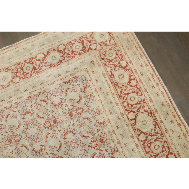 Antique Tabriz Carpet - 11'4" x 16'11" For Sale - Image 9 of 11