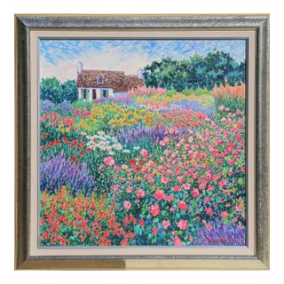 Flower Philharmonic, Signed Oil Painting by Diane Monet For Sale