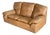 Vintage 1970s Italian Leather Loveseat Attributed to Ammannati & Vitelli For Sale