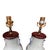 19th Century Chinese Blue & White Celadon Glazed Pottery Vase Table Lamps - A Pair For Sale - Image 10 of 12