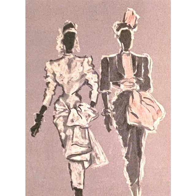 Balenciaga 1946 French Mid-Century Fashion Print-Balenciaga, Maggy Rouff For Sale - Image 4 of 4
